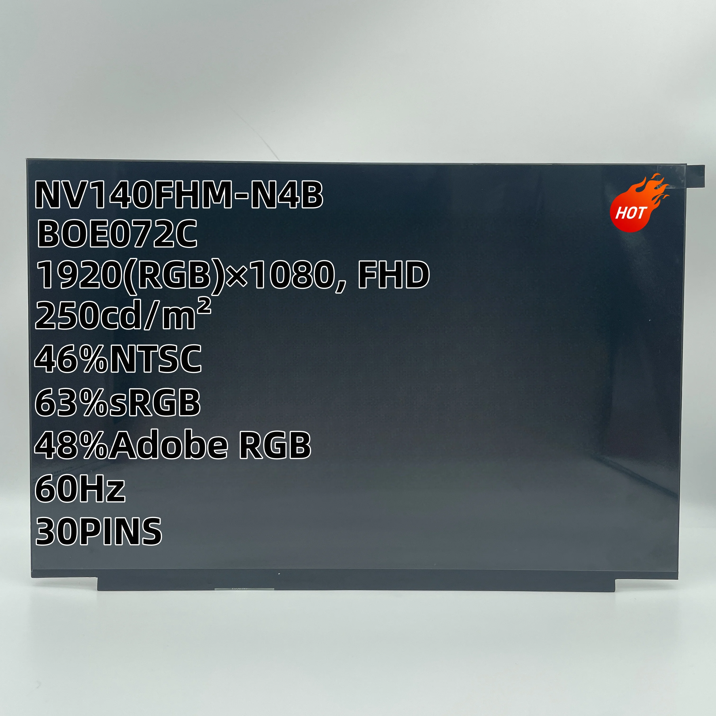 

BOE072B NV140FHM-N3B BOE072C NV140FHM-N4B BOE082B NV140FHM-N3K 30PINS 60HZ FHD IPS LCD LED Screen Matrix 1920*1080