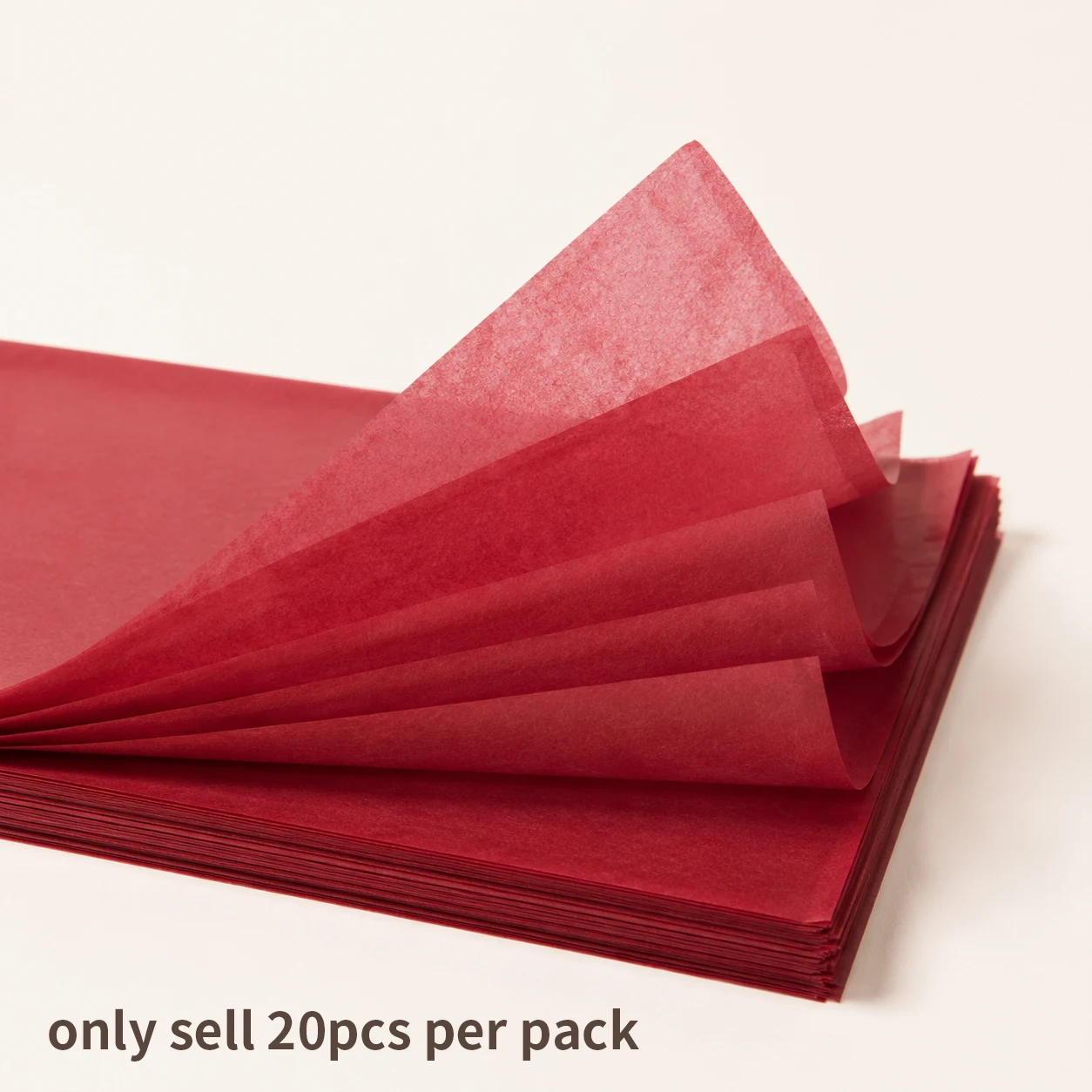 Burgundy Thin Snow Pear Tissue Paper, 27.5 x 20 Inches (20 Sheets/Pack), Premium Wrapping Paper for Gift Box Lining, Floral Pack