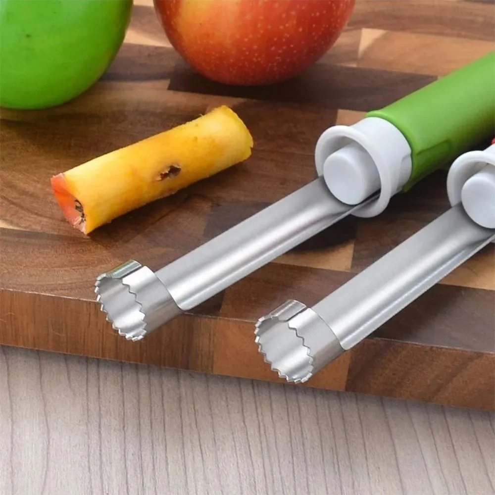 

Easy Clean 2 in 1 Fruit Core Remover Stainless Steel Telescopic Fruit Peeler Rust-proof Anticorrosive Fruit Pitter Pear