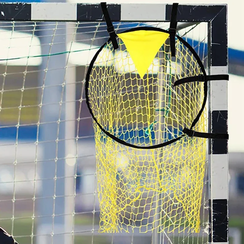 1/2 pçs treinamento de futebol tiro net equipamentos treinamento de futebol alvo net objetivo juventude chute livre prática tiro futebol topshot