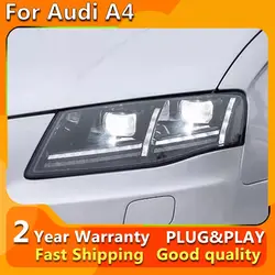 Car Lights for Audi A4 A4L B8 LED Headlight 2009-2012 B8 Head Lamp Drl Projector Lens Automotive Accessories