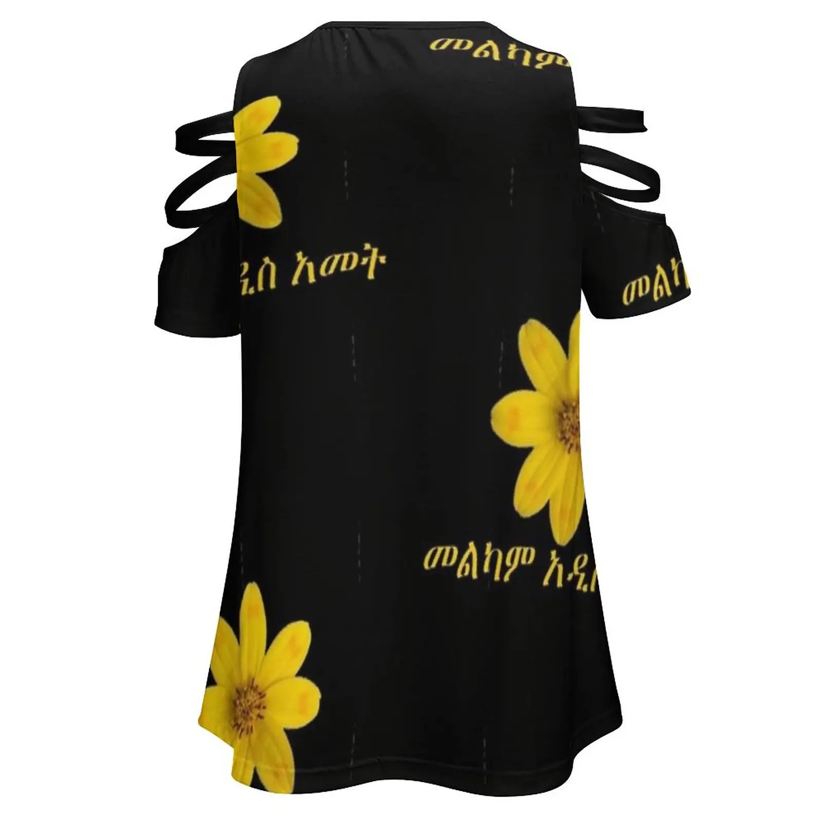 المرأة سنة جديدة سعيدة إثيوبيا إنكوتاتاش 2012 المرأة سستة أنماط مختلفة مطبوعة تي شيرت بلايز كامل تي شيرت مطبوع سنة جديدة سعيدة