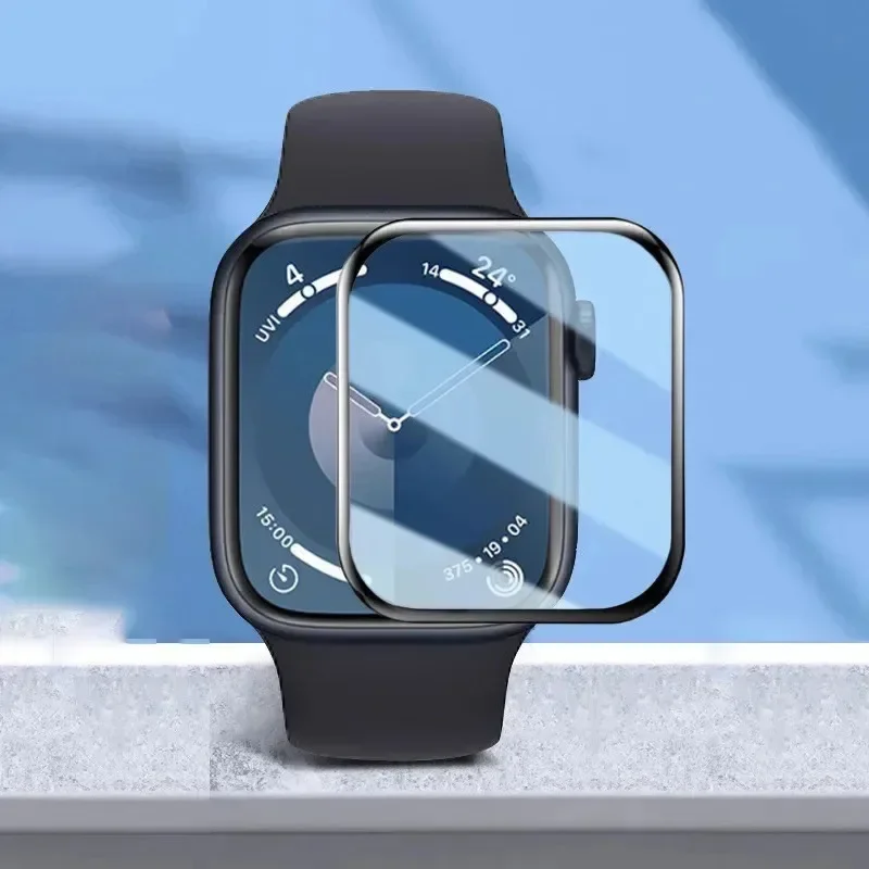 Auroras Screen Protector For Watch Series 12 46mm Curved screen tempered protective film all inclusive For Watch Series 12 Film