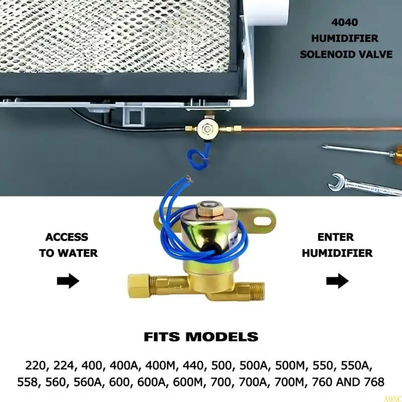 A0NC Humidifier Water Solenoid Valves 4040 B2015-S85 B2017-S85 สำหรับ Aprilaire 220 224