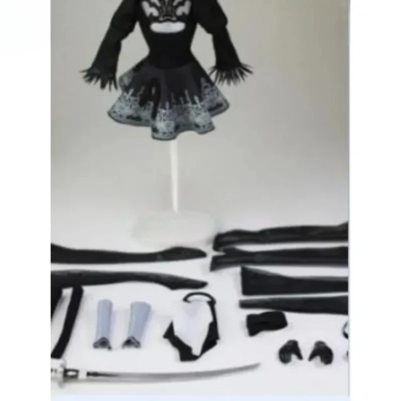 Mujer escala 1/6 Neil mecánico 2B cabeza de niña esculpida ornamento arma conjunto de ropa modelo para figura de soldado de 12 "cuerpo accesorio de juguete