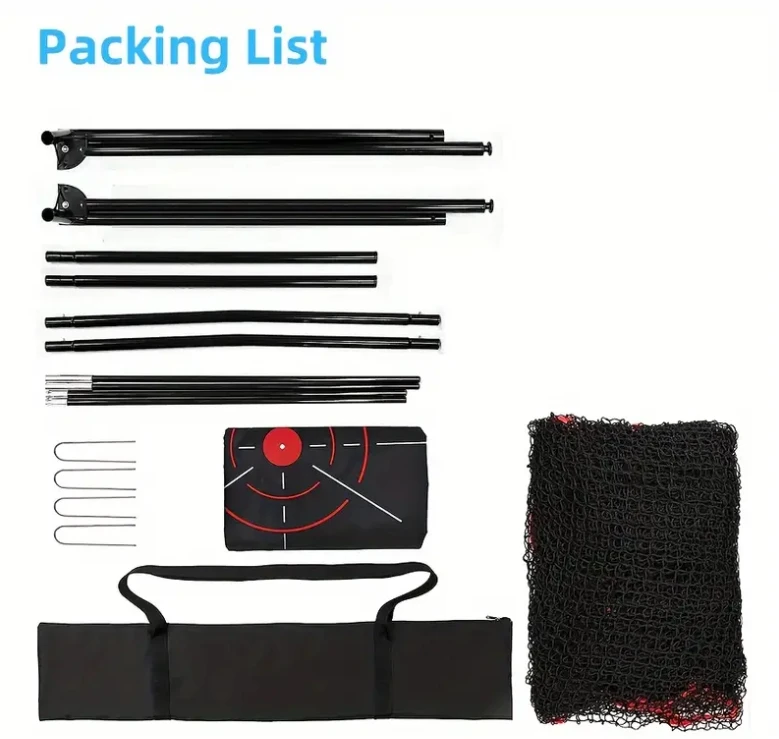 Filet de pratique de golf 10x7 pieds avec tissu de cible - Convient pour la cour arrière ou le garage intérieur, comprend un sac de transport portable