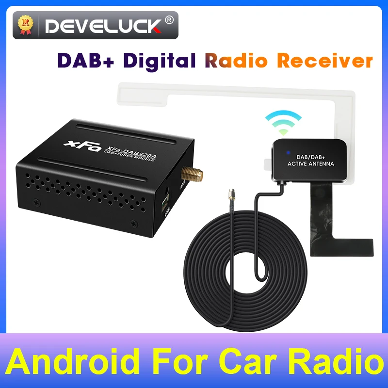 

DAB+ Antenna Adapter With USB For Car Radio Android GPS Receiver Player Head Unit DAB Signal Receiver Digital Audio Broadcasting