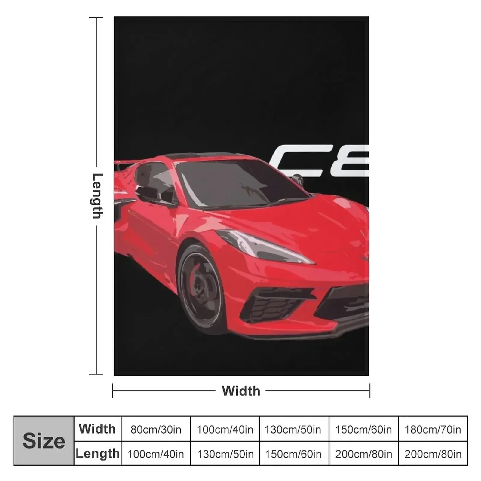 c8 torch red Throw Blanket Camping manga Weighted Decorative Beds Luxury funny gift Blankets
