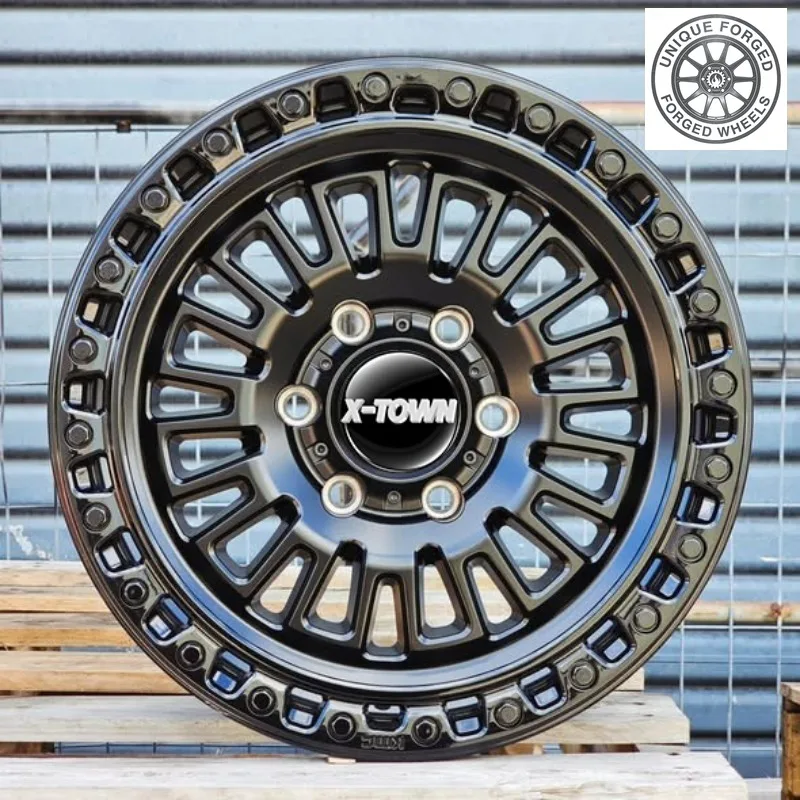 26 Style Machined Face Beadlock 4x4 Wheels 6x139.7 17x8.5 ‑10 ‑28 PCD 4*100 5*114 6*114.3 off Road Wheels For Dodge Charger Used