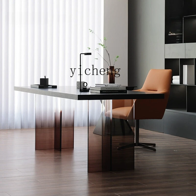

LSL Italian Style Home Floating Desk Living Room Large Long Workbench Island Table Dining Table Desk