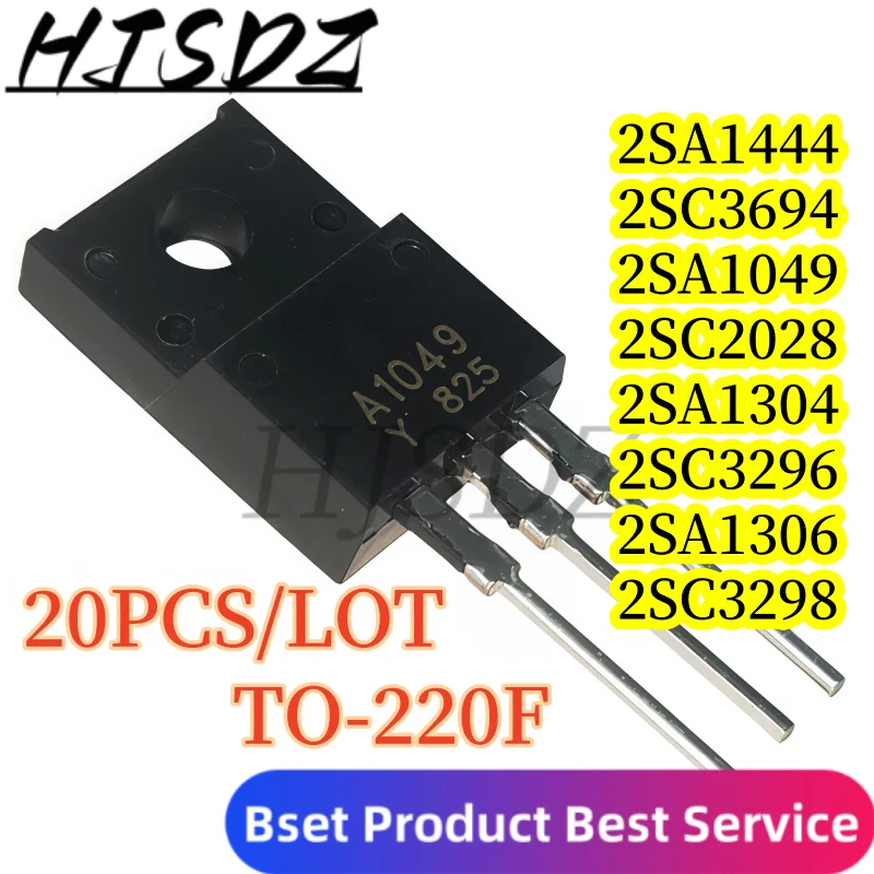 

Транзисторы полевого действия【20 шт./лот】2SA1049 2SC2028 2SA1304 2SC3296 2SA1306 2SC3298 2SA1444 2SC3694 TO-220F Доставка со склада