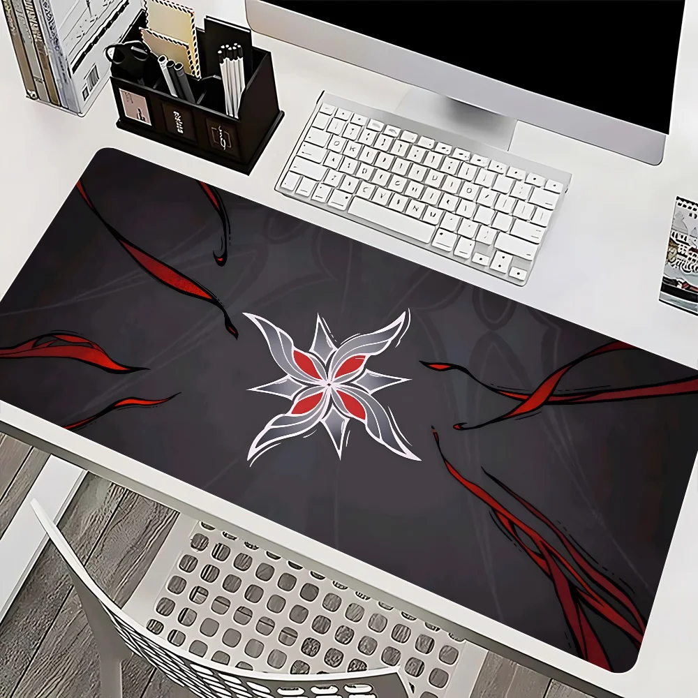 Genshin Impact Arlecchino Mousepad Mause Pad Mouses Rug Office Accessories Desk Mat Mousepad Keyboard Gaming Pc Mats Large