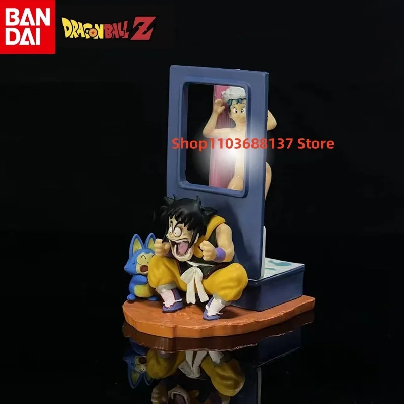 9cm Anime Dragon Ball Z Figure Yamcha and Bulma Figure PVC Statue Collectible Model Toys Gifts Figuras Yamcha Dragon Ball Z