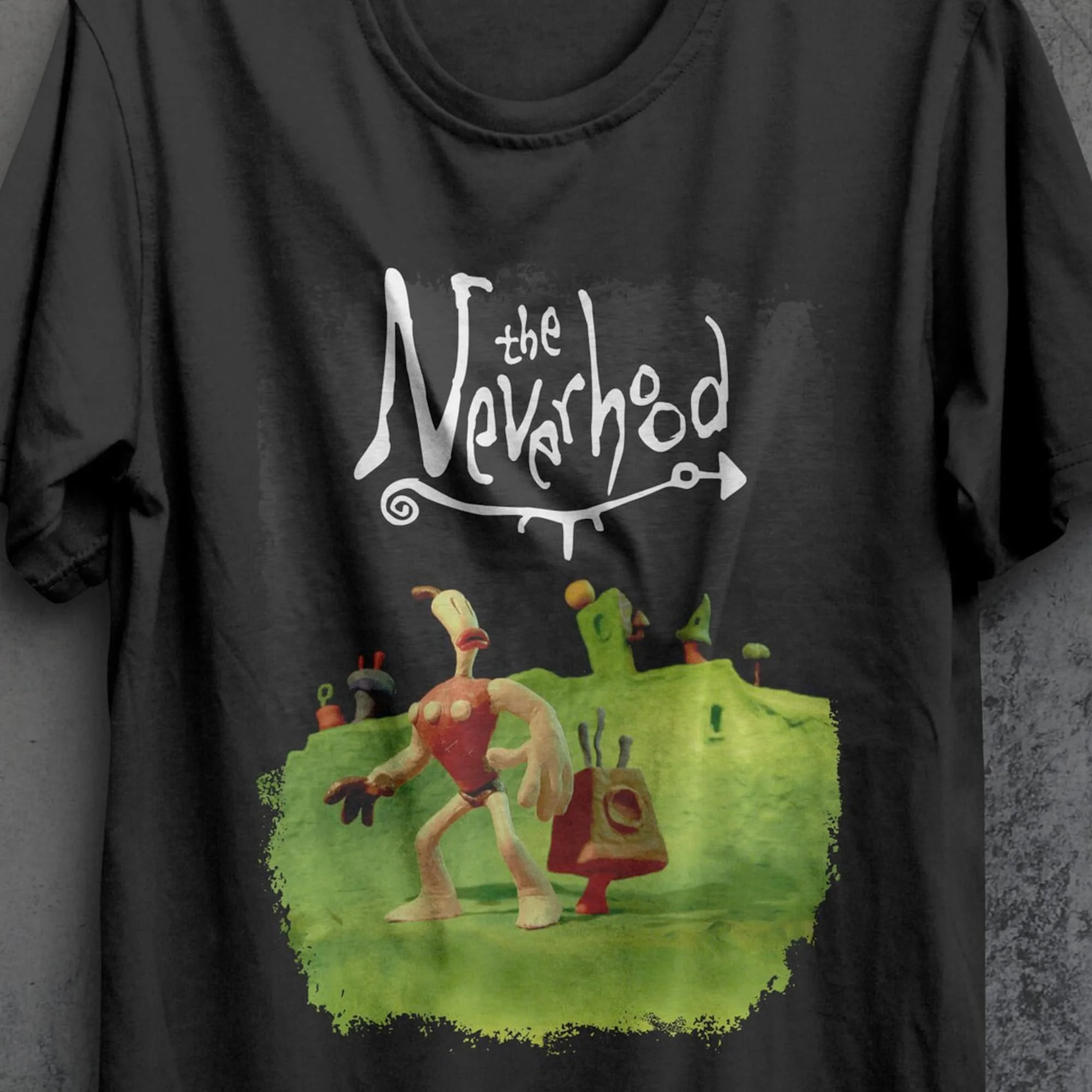 Футболка The Neverhood Klaymen, классическая черная игровая футболка