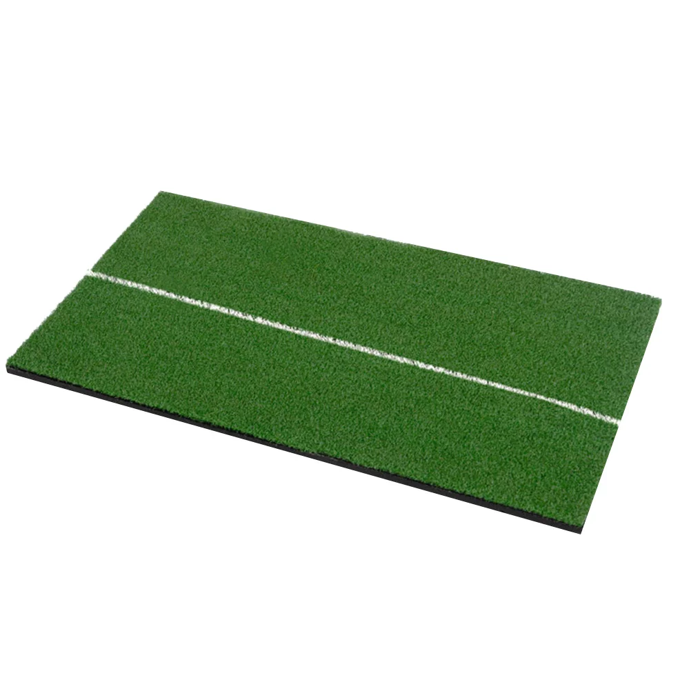 

Mini Hitting Mat Portable Practice Mat White Line Green Long Lasting Realistic Grass Surface for Drives Iron Shots