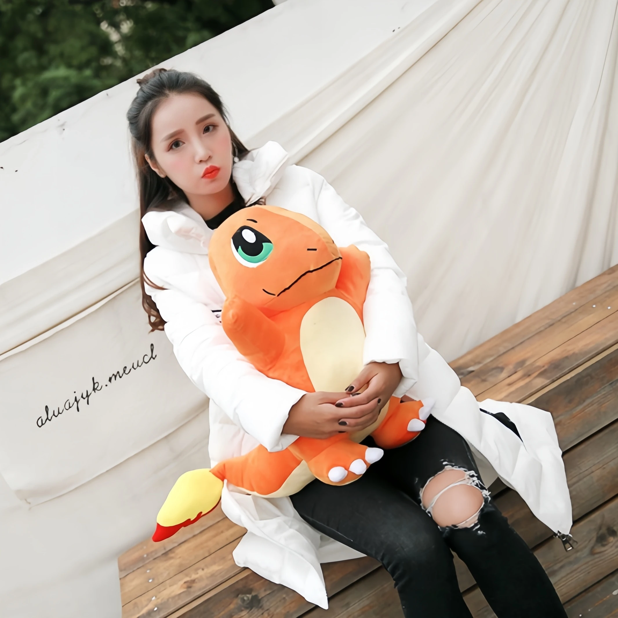 Big Size Lovely Charmander Cuddly Pillow Big Size Stuffed Anime Pokemon Plush Toy Throw Pillow Sofa Bedroom Home Decor Gifts