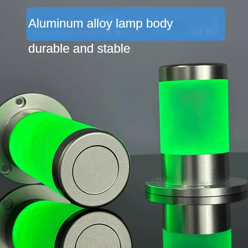 مصباح مؤشر LED معدني عالي الجودة لآلات CNC، إشارة وامضة ثلاثية الألوان وإنذار صوتي، مصباح تحذير متعدد الأغراض