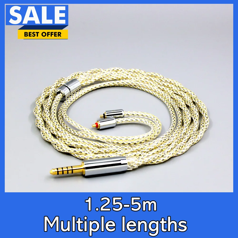

TypeS 23AWG Litz Shielding Silver OCC Earphone Cable For UE6Pro Etymotic EVO ERX Pro X10 X20 X30 X50 IPX T2 LN008938