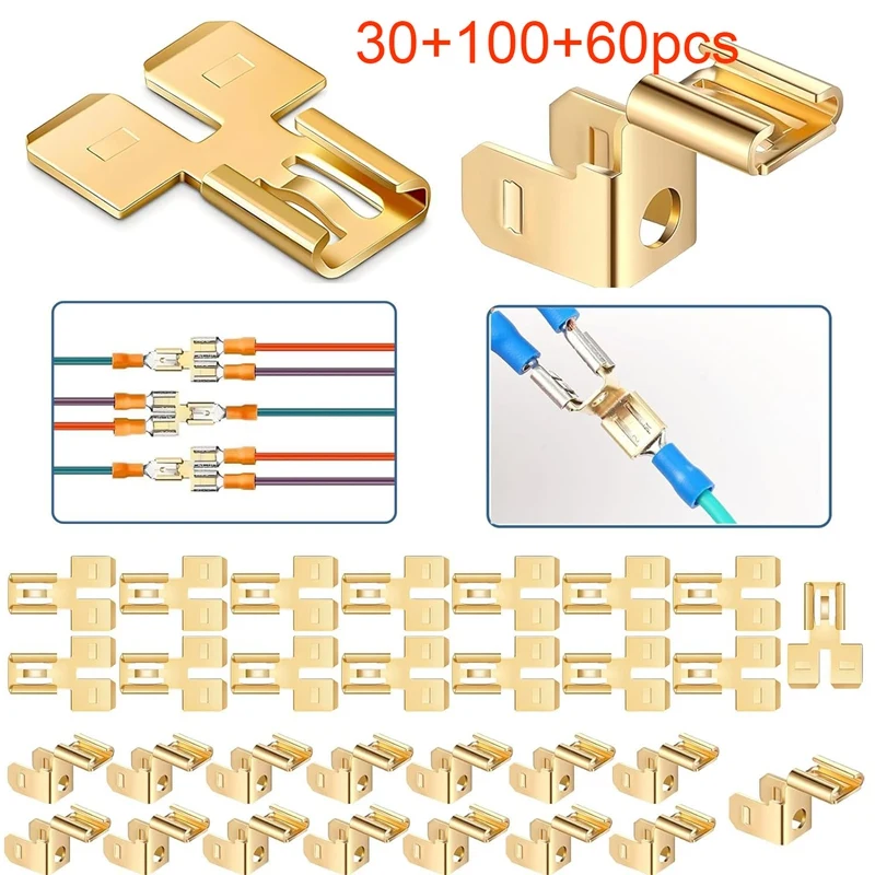 

Piggyback Spade Connectors Quick Disconnect Electrical Wire Spade Terminals Adapter