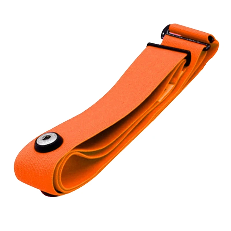Heart Rate Belt Chest Strap for Mount Heart Rate Sensor Monitor Elastic Soft Strap Band Orange-DTB1