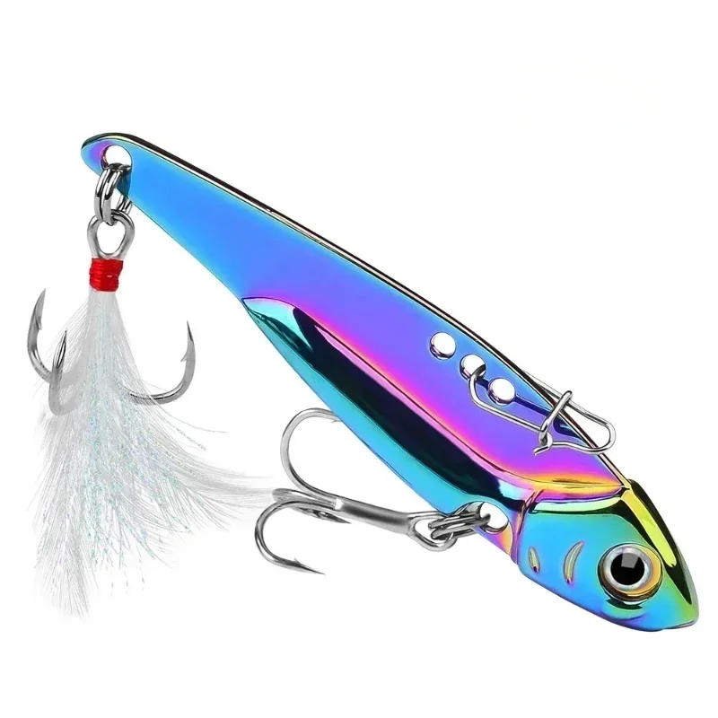 VIB Metal Glitter All Water Layer Fishing Lures 5g 7g 12g 15g 20g Vibrator Jig Sequin Artificial Hard Bait Fishing Accessories