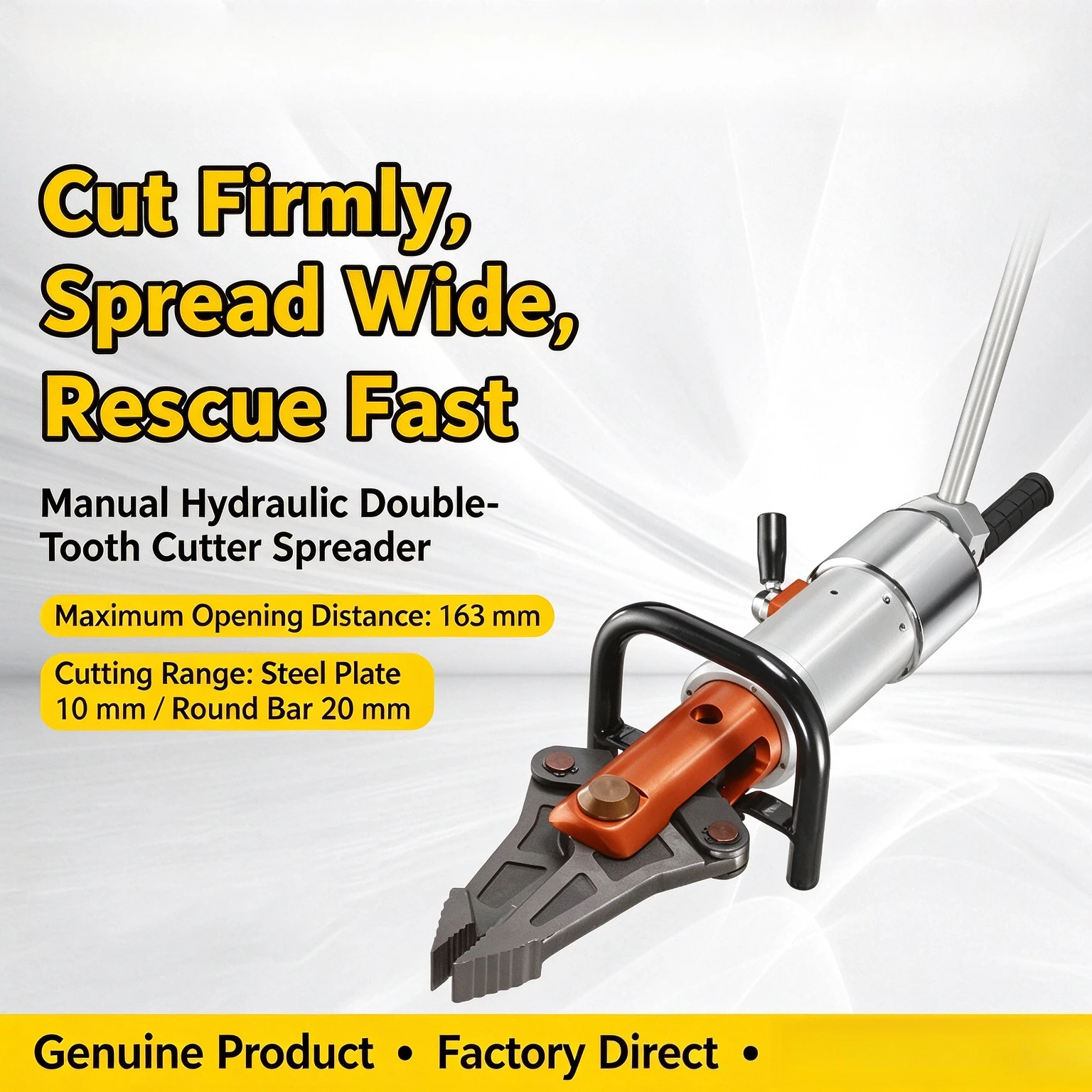 Hydraulic Rescue Tool Set, Hydraulic Cutter and Spreader, Jaws of Life Emergency Rescue Tools for Firefighting