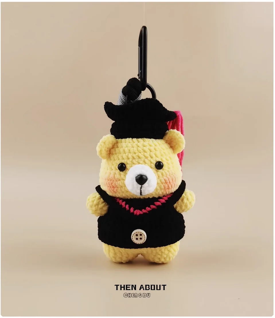 

Dr Cute Butter Bear Doll Doll bag pendant Keychain pendant gift