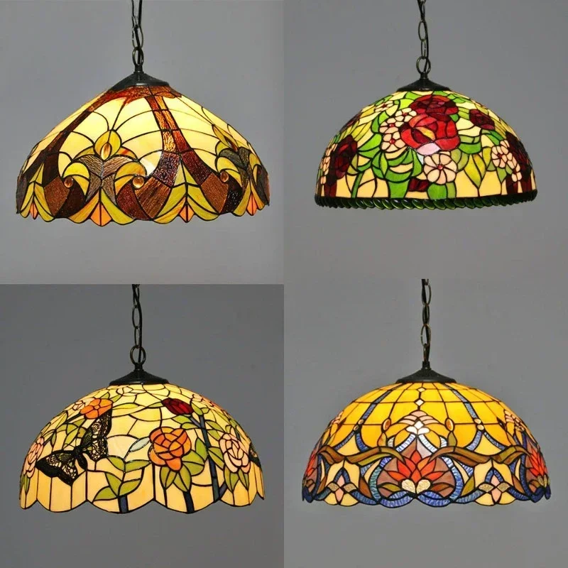 

Vintage Style Butterfly Restaurant Chandelier European Style 16 Inch Hotel Villa Lighting Guest Room Rose LED Chandelier