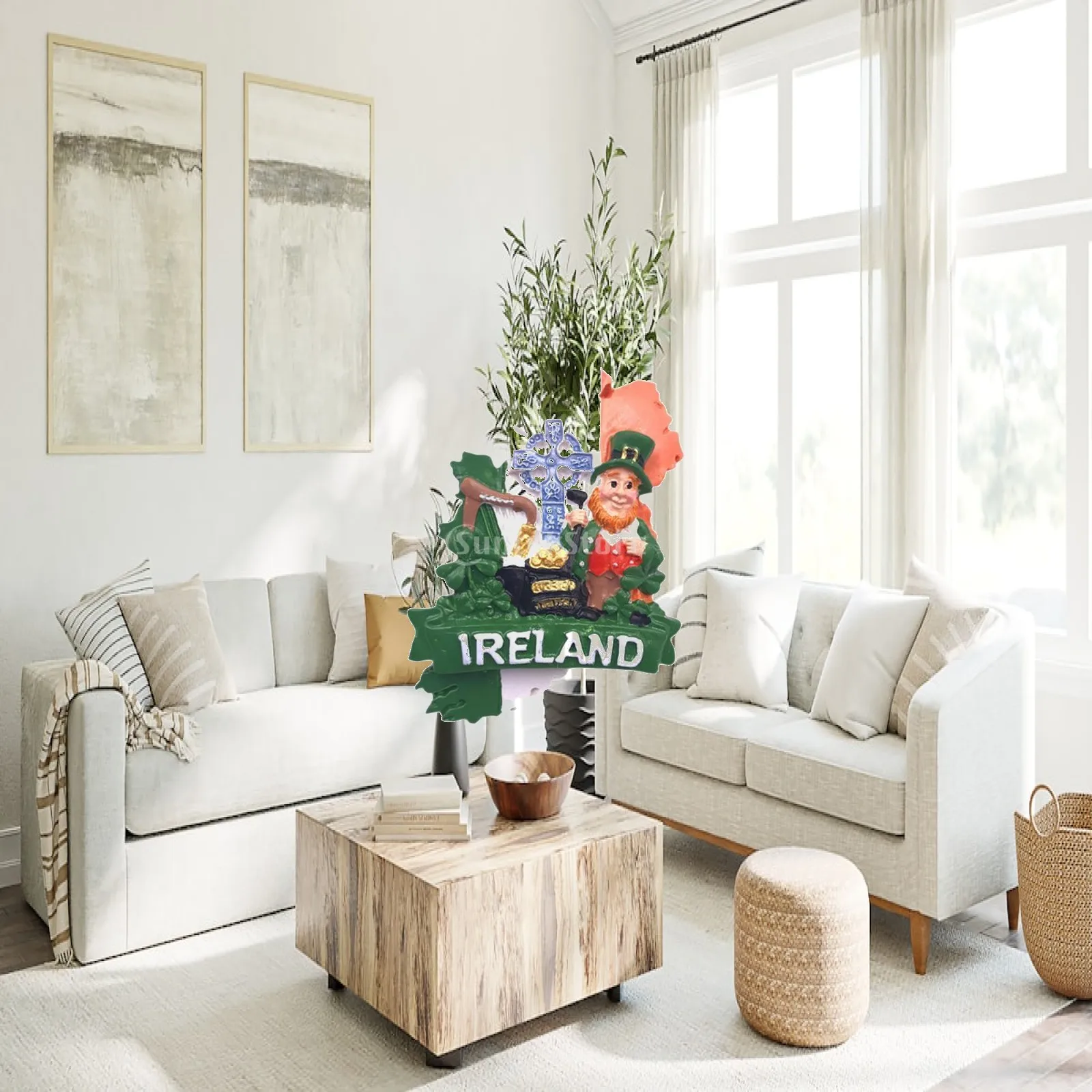 Harz-Kühlschrankmagneten-Set 3D Leprechaun Kühlschrankmagnete Sammlerstück Souvenir für Zuhause Küche Glatte Oberflächen