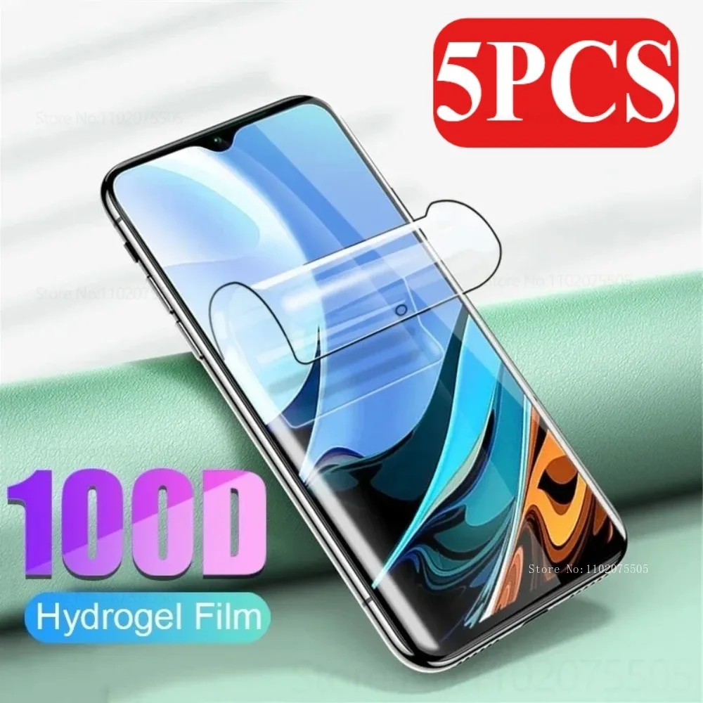 

5Pcs HD Hydrogel Film for Redmi Note 13 Pro+ 13R 14 Pro+ Note 11T Pro 12 Tuebo Screen Protector Film Note 12T 12R 10S 8 9T Films