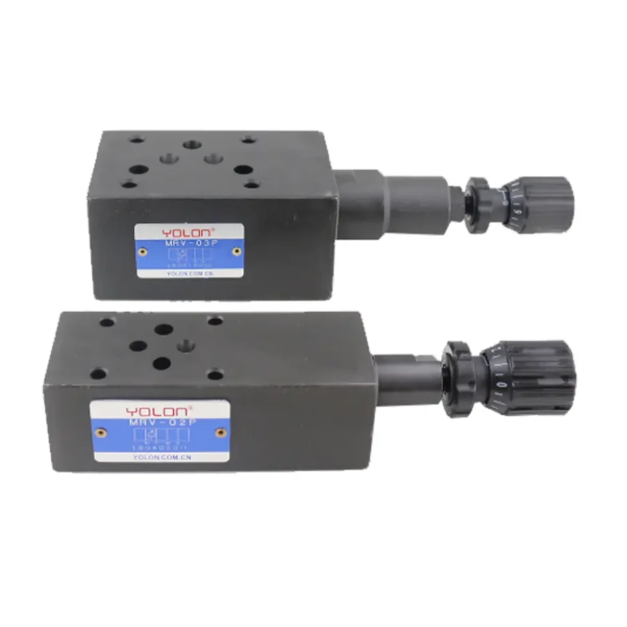 

High Quality MRV-02/03 Stacked Relief Control Hydraulic Pneumatic Solenoid Valve Black Durable Steel with 1 Year Warranty