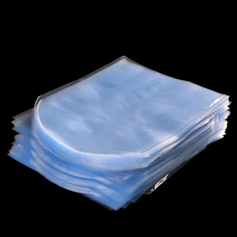 Round Head Heat Shrink Bag PVC Film Top Half Circle Curved Shrink Bag Packaging Heat Shrink Film Vacuum Plastic Packaging Bags