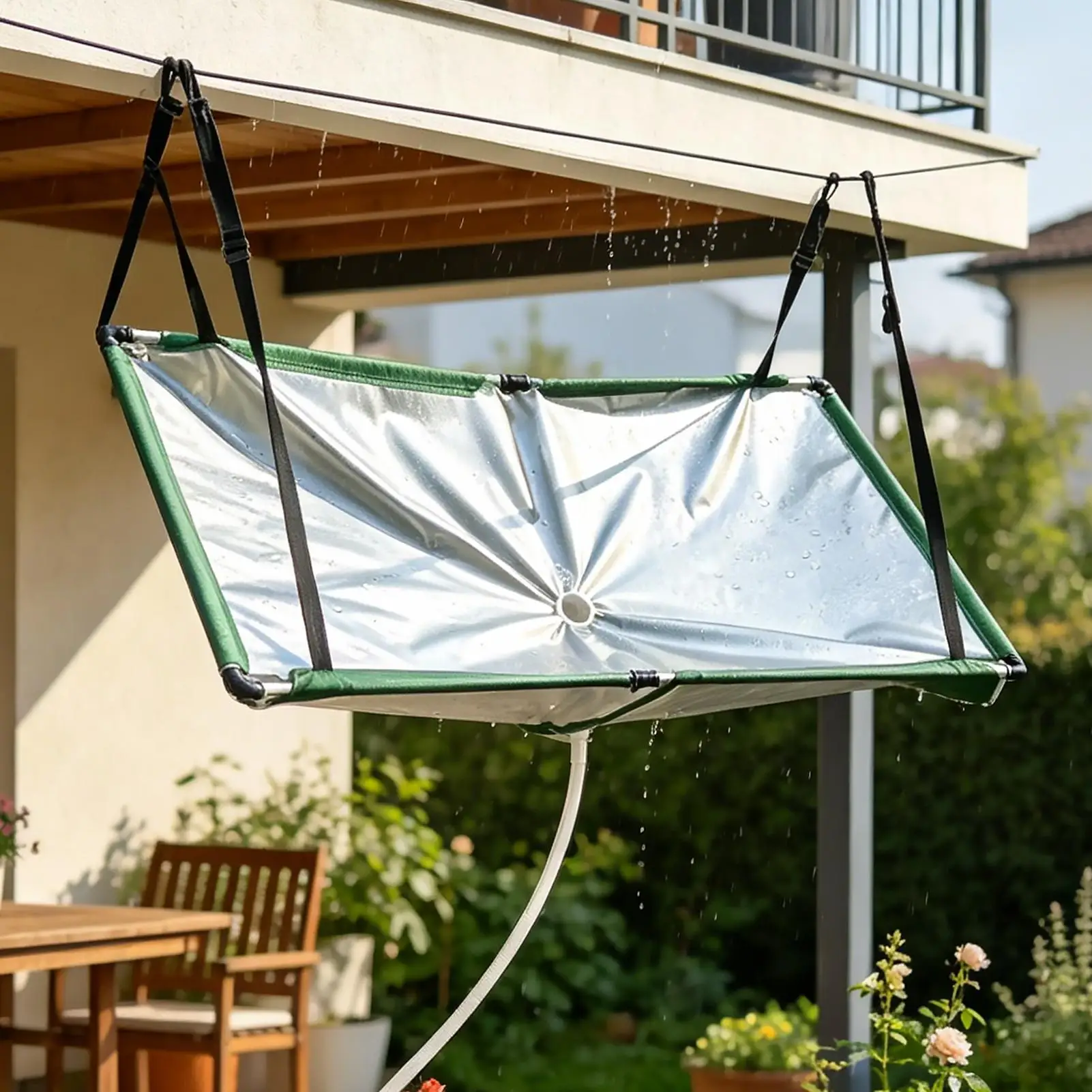 Water Harvester Cloth With Hose Rain Catcher Filter For Lawn Outdoor Backyard Garden Balcony Camping greenhouse