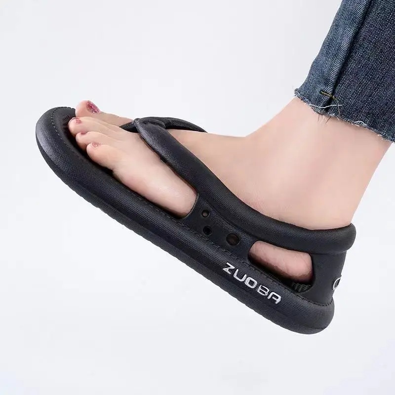 Bags and flip-flops for men and women, summer fashionable outer wear, thick-soled home non-slip beach shoes, sandals and slipper