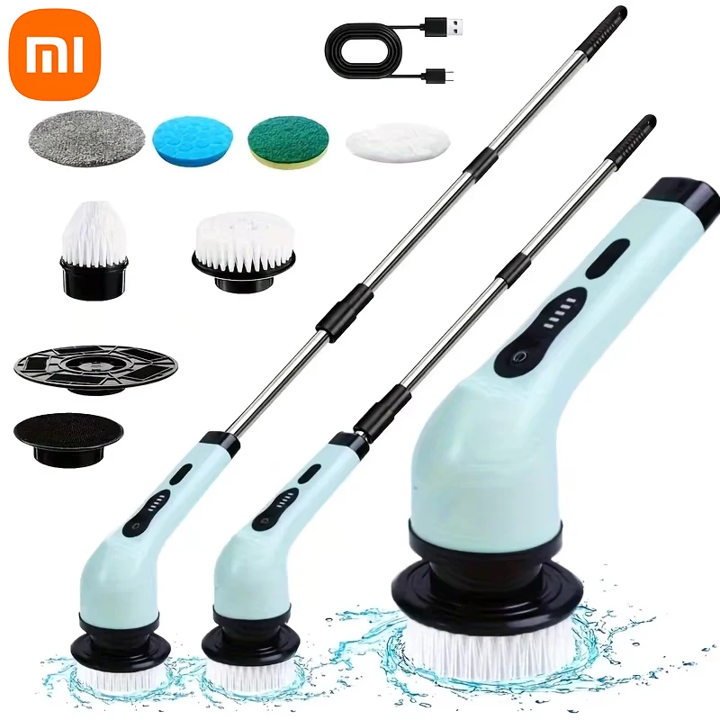Xiaomi Multi Functional Electric Cleaning Brush Handheld 9-in-1 Bathroom Window Toilet Automotive Rotating Cleaning Machine