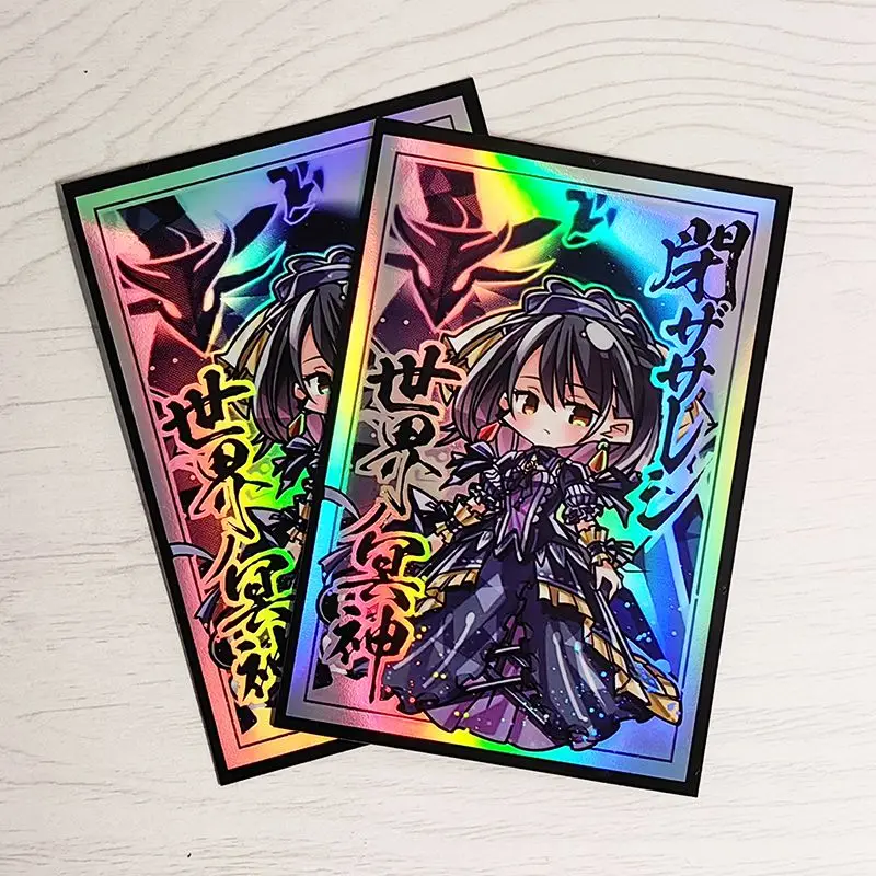 Yugioh Underworld Goddess of the Closed World Card Sleeves Yu-Gi-Oh! TCG OCG Trading Cards Holographic Shine Protector Case