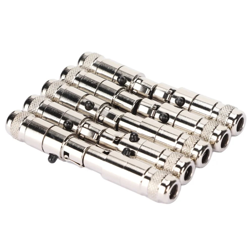 10PCS Metal 4 Pin Mini XLR Female Connectors Noise Reduction Protective Shielding 4 Cores XLR Female Plug