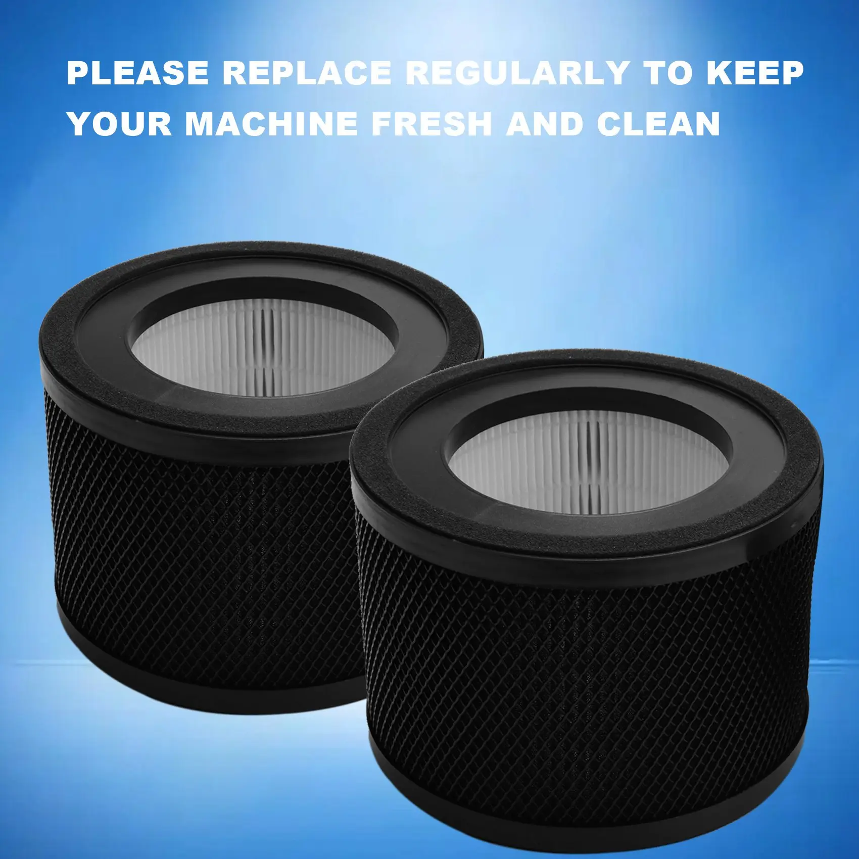 AT52 2-Pack Replacement TRUE HEPA Filters Compatible for TaoTronics TT-AP001 and VAVA VA-EE014 Air Purifiers