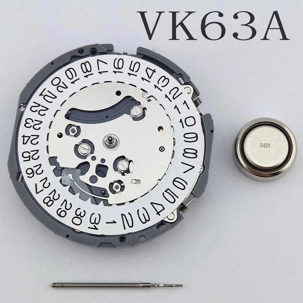 Japanese imported quartz movement VK63 24-hour 3 o'clock calendar multi pin multifunctional watch sports accessories