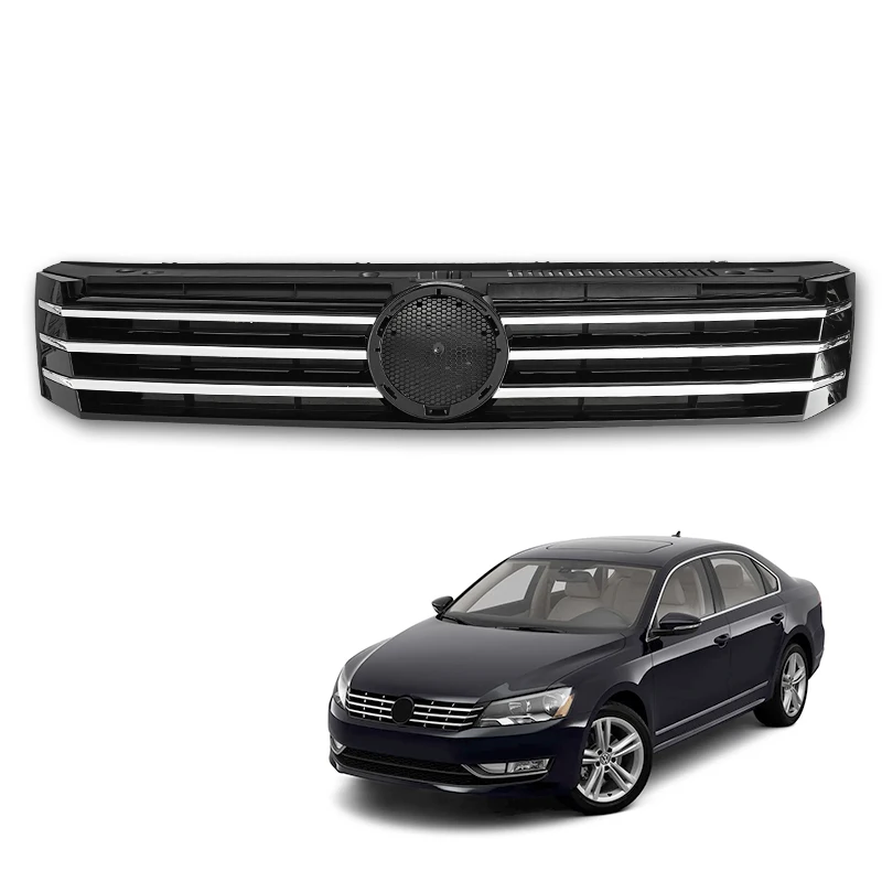 Manufacturer Accessories USA Type For Passat Bodykit  Front Middle Grills For VW Passat 2012-2015