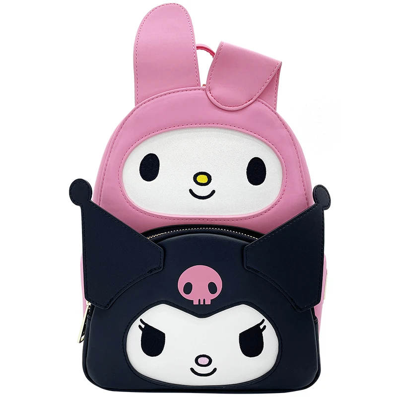 Sanrio Series Purple Kuromi My Melody Backpack Creative Backpack Storage Stationery Leather Mini Student Backpack Christmas Gift