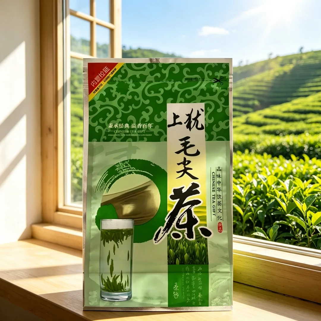 250g Biluochun Tea Bag Zipper Bags Chinese Dahongpao Yunwu Tea Self Sealing Bag Lapsang Souchong Jasmine Qimen Tea Packing Bag