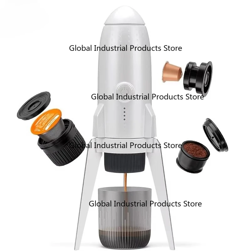 

Hot Rocket Electric Fully Automatic Espresso Coffee Maker USB Battery Operated Eco Friendly Rich Aroma