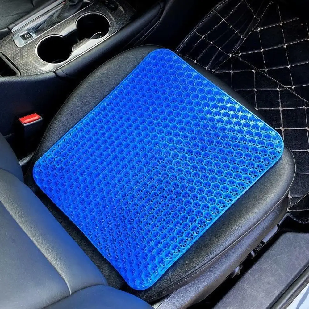 Gel Seat Cushion Summer Breathable Honeycomb Design For Pressure Relief Back Tailbone Pain - Home Office Wheelchair Chair Cars