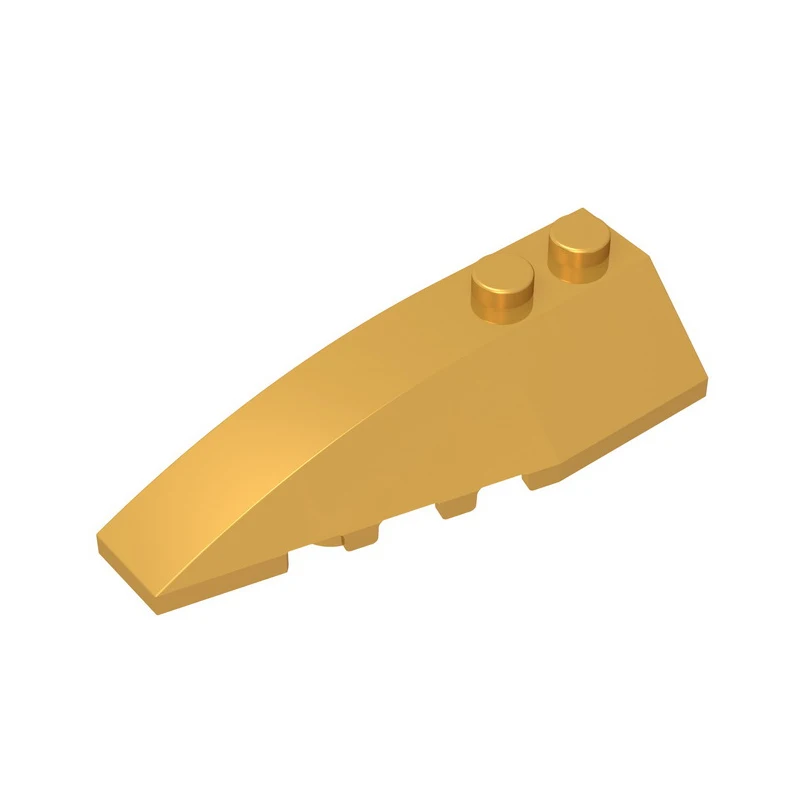 Gobricks Building Blocks GDS-744 LEFT 2X6 SHELL W/BOW/ANGLE compatible with lego 41748 children's DIY Educational Technical