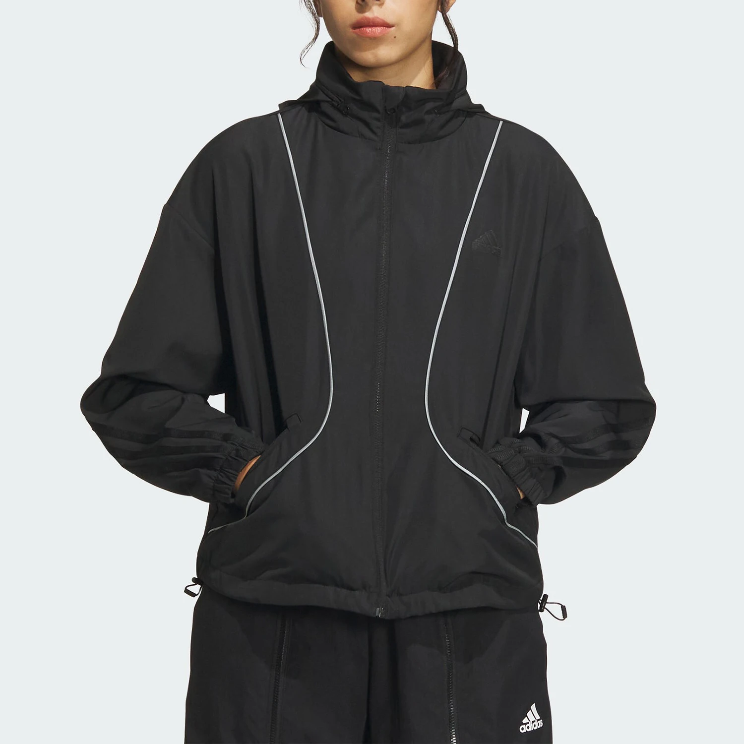 

Adidas Original New Women's Loose Woven Hooded Jacket IM8974