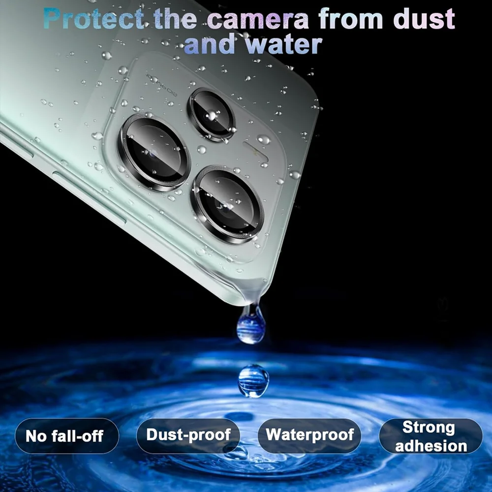 Camera Lens Protector Voor Xiaomi Redmi Note 14 13 Pro + Terug Glas Lens Cover Note 14 Pro 14Pro 4G Note 13 13Pro Plus 5G Metalen Ring