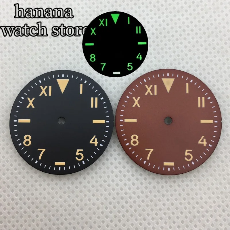 BLIGER black/brown dial with NH35 NH36 ETA 2836 2824 Miyota 8205/8215/821A Pearl DG2813/3804 movement