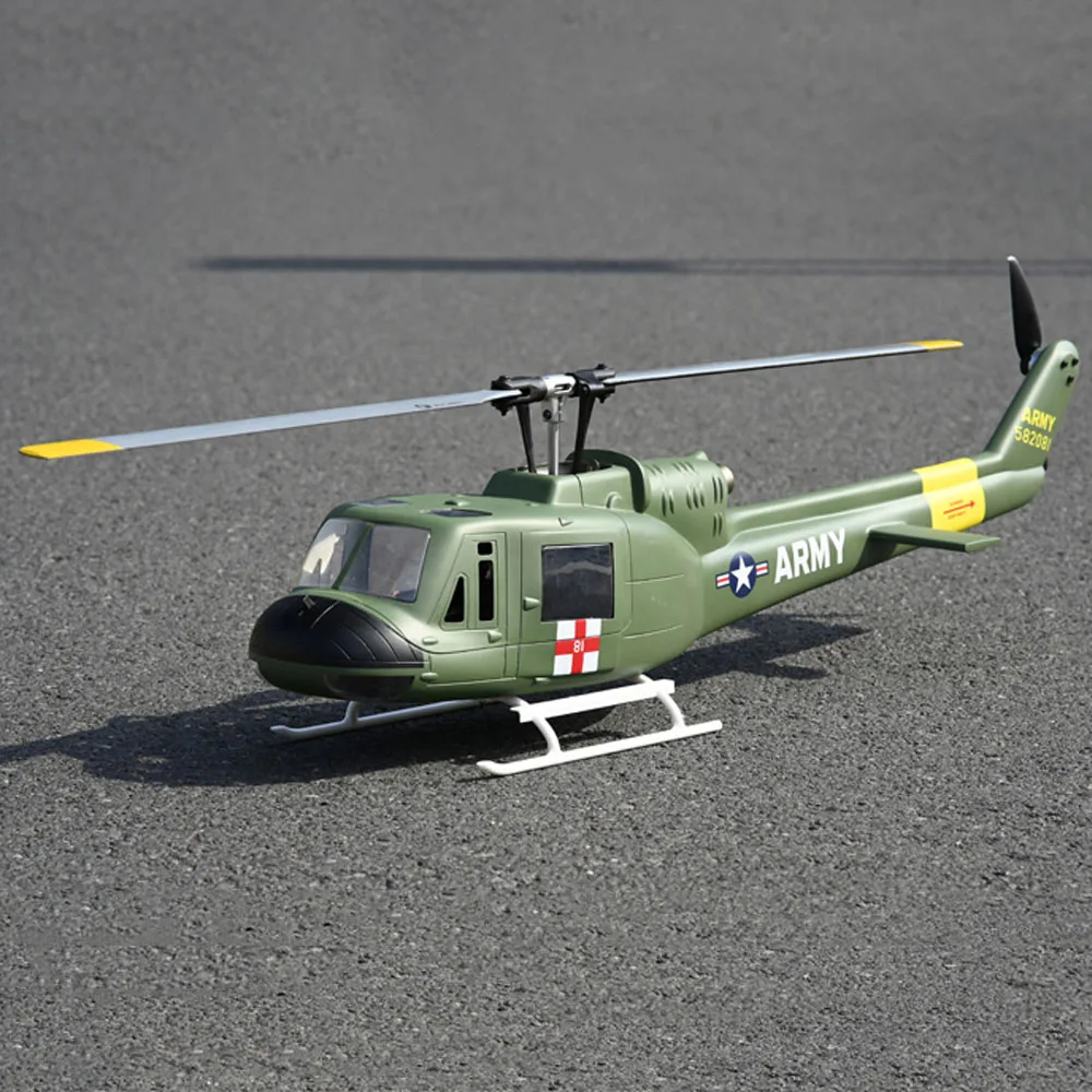 FLY WING UH-1 Huey Virtual Helicopter Simulation Remote Control Model Aircraft 470 Class with H1 Flight Control GPS