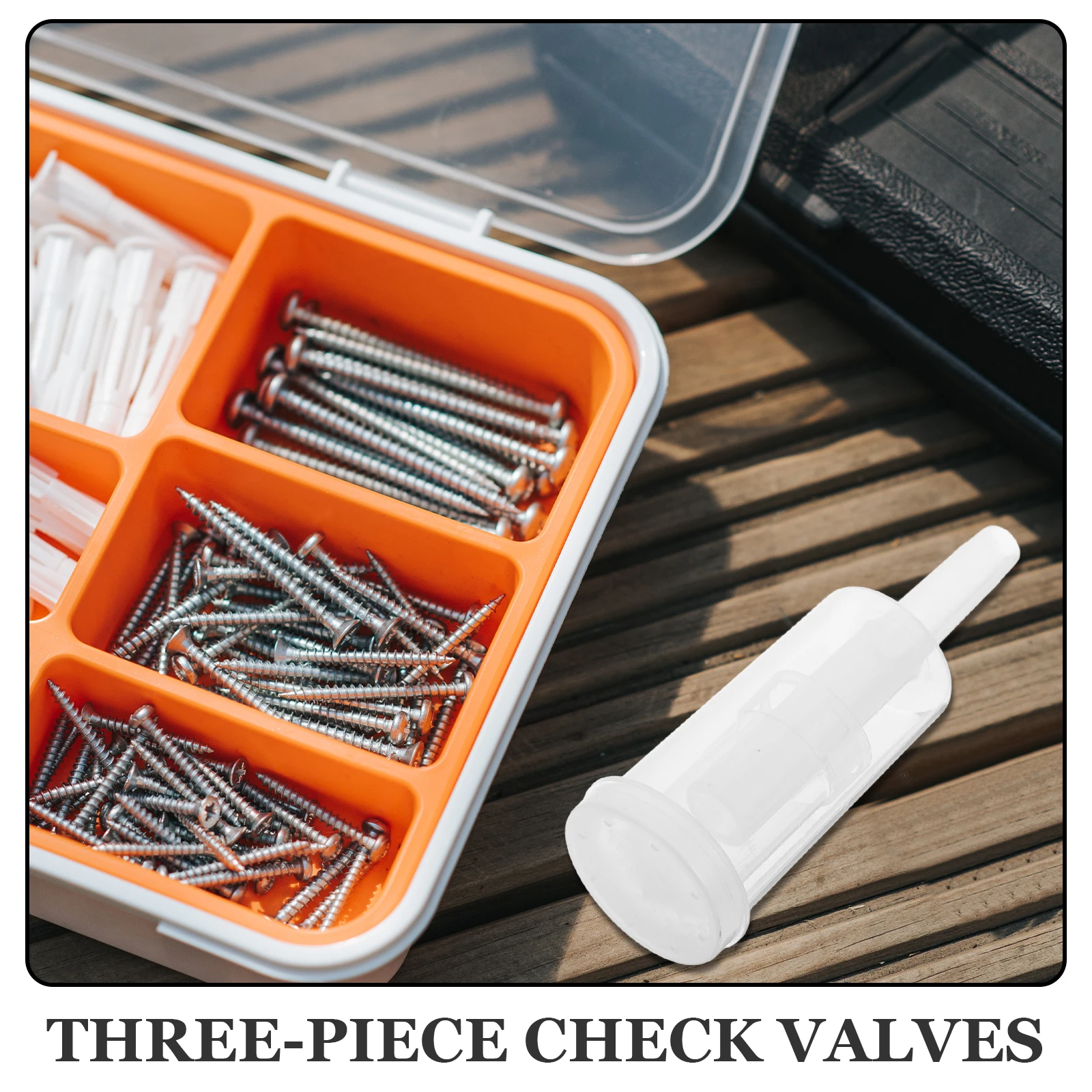 

6Pcs Wine Beer 3-Piece Check Valves Assorted Color Easy to Replace 3-Piece Air -Way Valves Air Locks